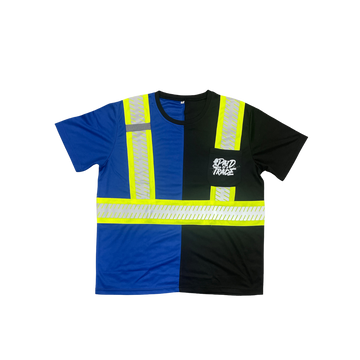 The "Too Safe" Work Shirt Black/Blue