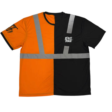 The “Too Safe” Work Shirt Black/Orange