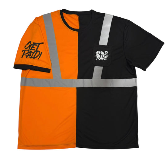 The “Too Safe” Work Shirt Black/Orange