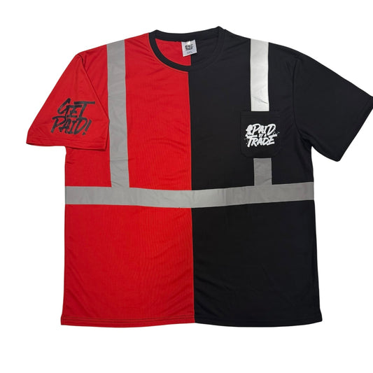 The “Too Safe” Work Shirt Black/ Red