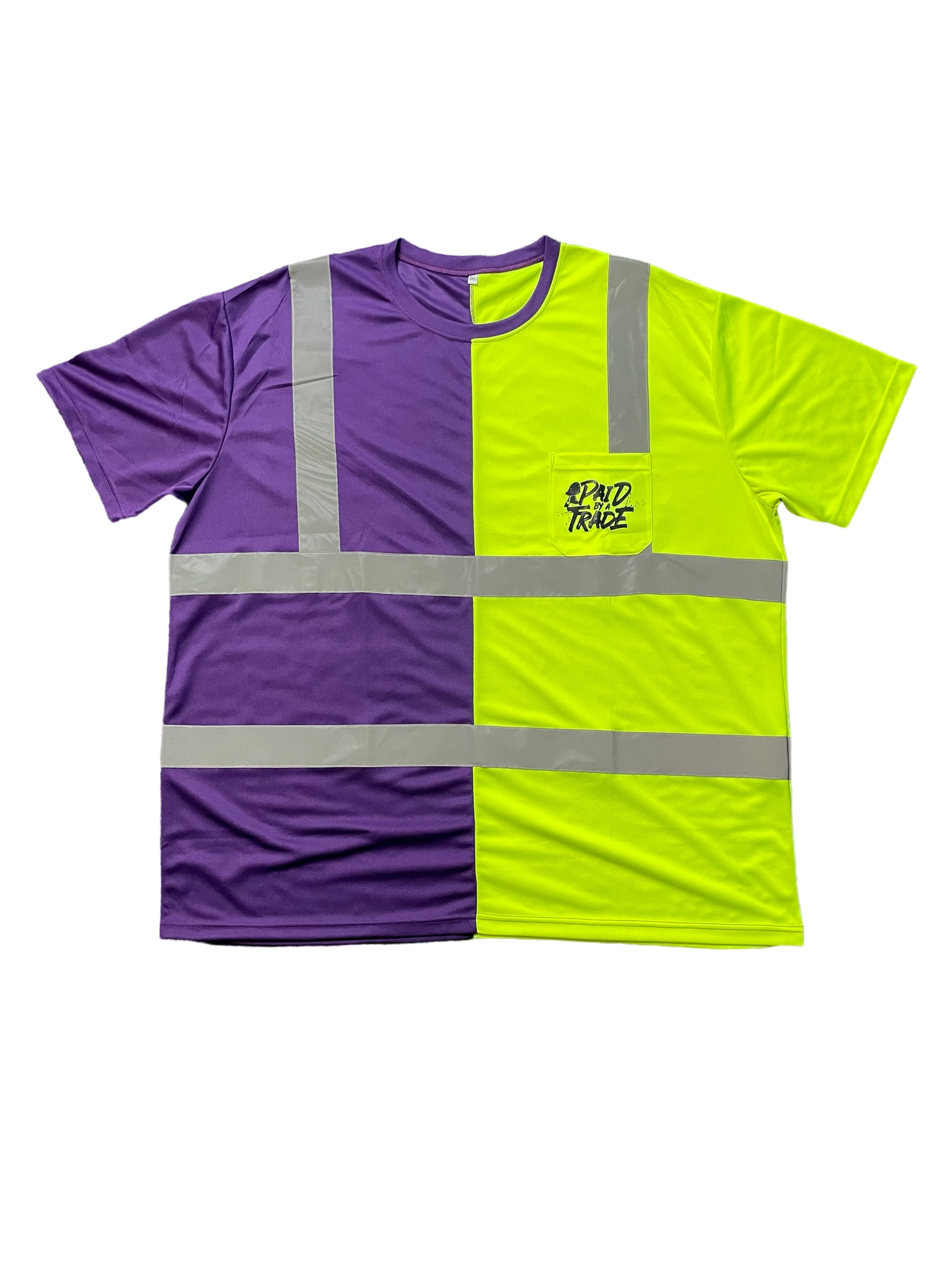 The "Too Safe" Work Shirt Purple/Neon