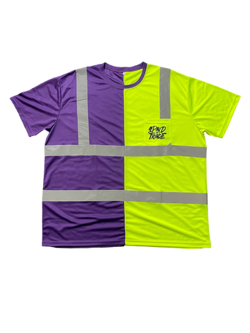 The "Too Safe" Work Shirt Purple/Neon