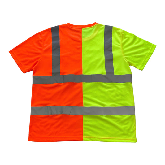 The "Too Safe" Work Shirt Orange/Yellow