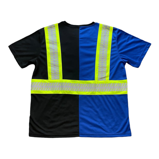 The "Too Safe" Work Shirt Black/Blue